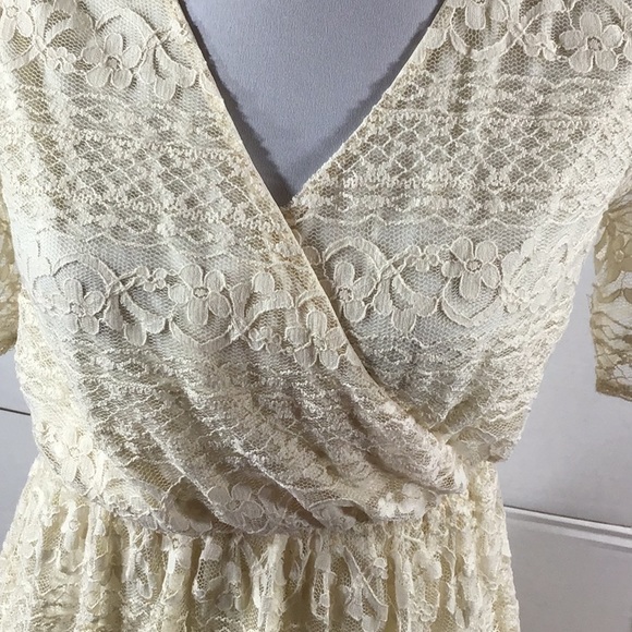 ASOS ivory lace maternity dress 6 - Picture 3 of 11